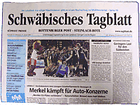 Titelseite Tagblatt vom 31.1.2007